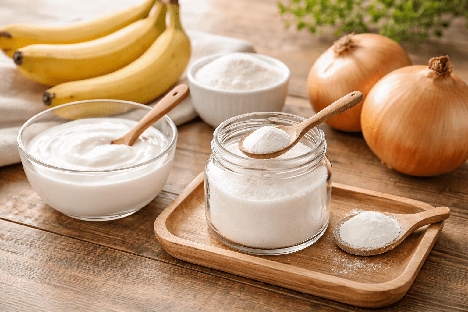 オリゴ糖とヨーグルト・バナナを並べたアイキャッチ