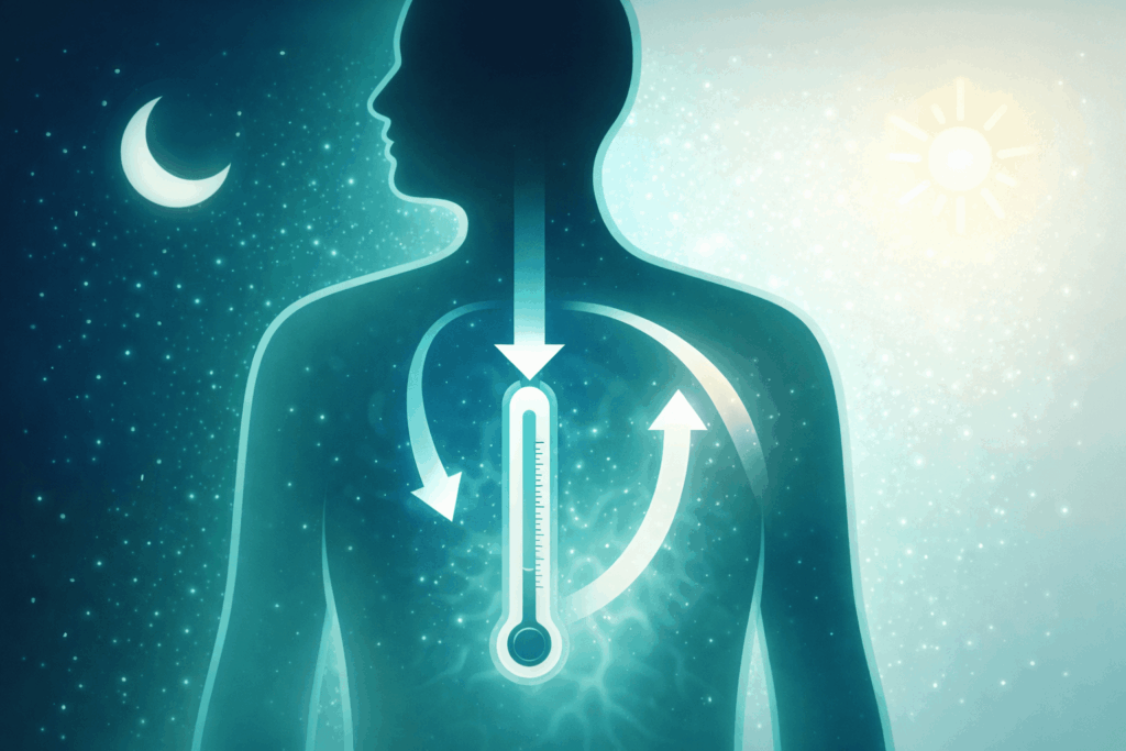 寝つきが悪い 深部体温 原因 仕組み