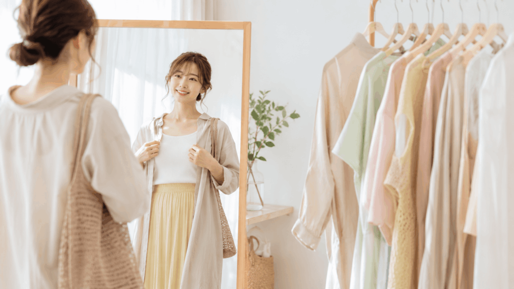 パーソナルカラー診断 メリット 服選びの基準ができる女性