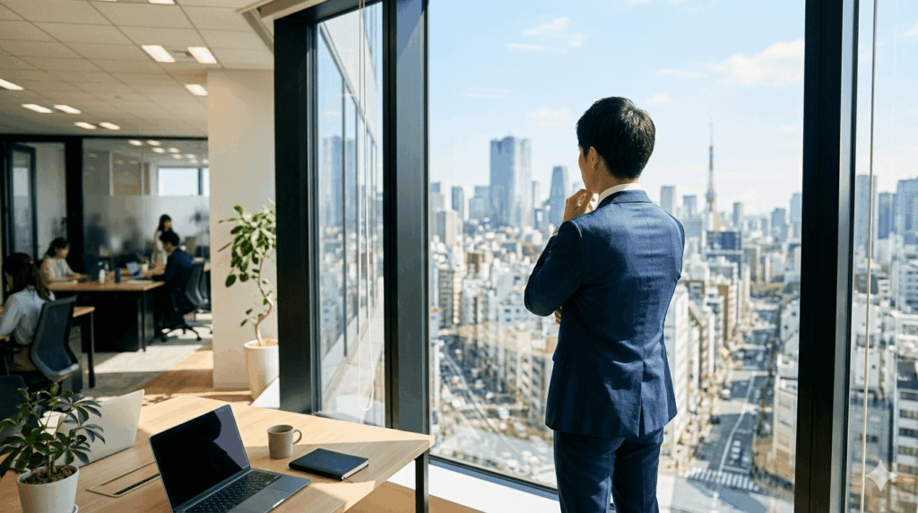 退職を考える新卒社員のイメージ