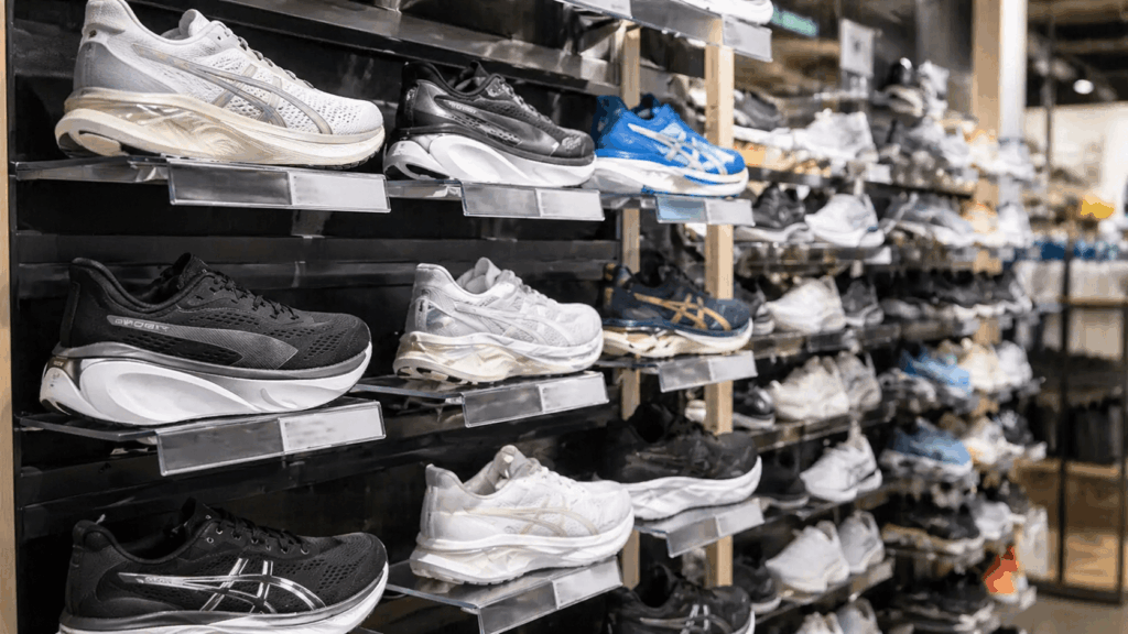 TIGORA FT5/36 アルペン店舗 ランニングシューズ陳列