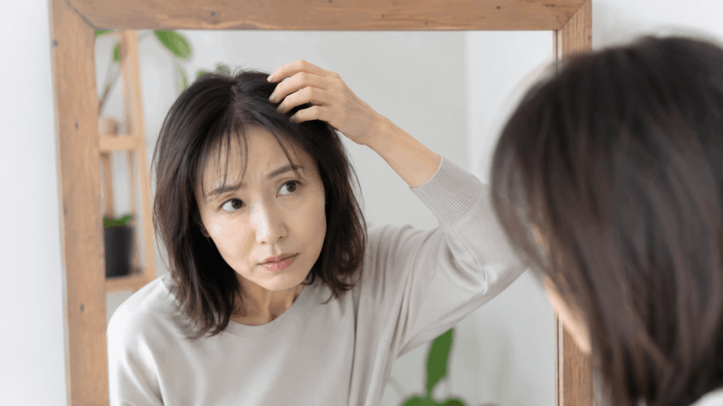 帽子を脱いだ後のぺたんこ髪の原因イメージ